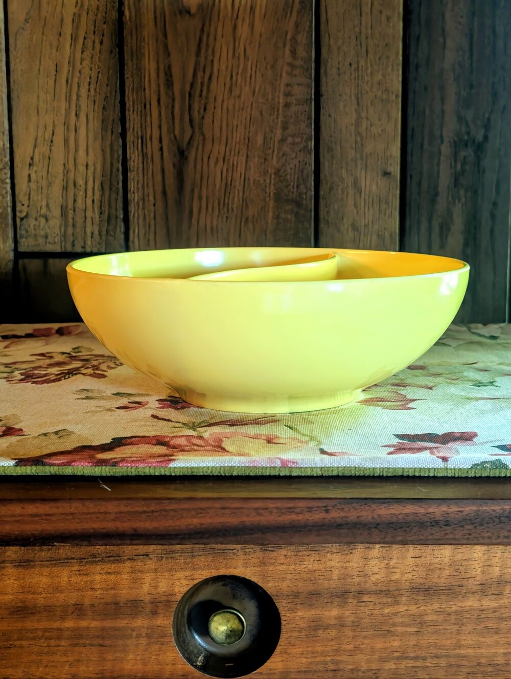 SUN VALLEY 9“ Melmac VTG MCM Divided Serving Bowl